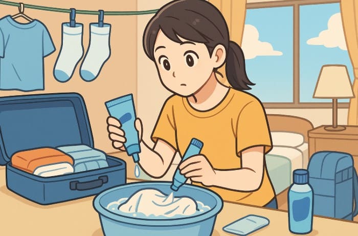 洗濯洗剤の旅行用はどこに売ってる？選び方や代用品