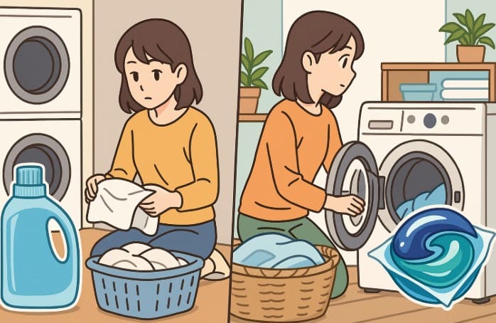 液体洗剤とジェルボールどっちが得か状況別に解説