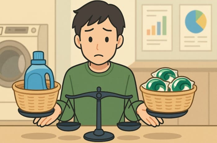 液体洗剤とジェルボールどっちが得か徹底比較