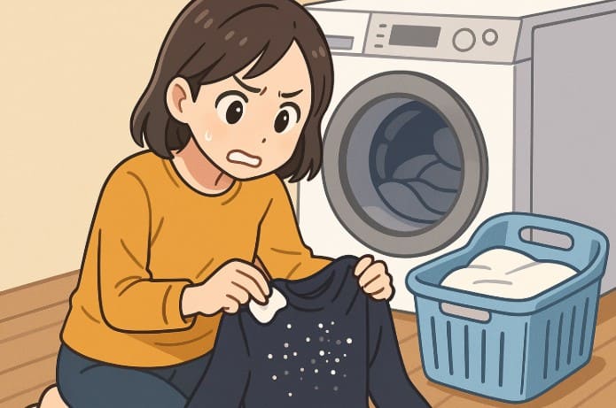 洗剤の残りの白いカスの落とし方