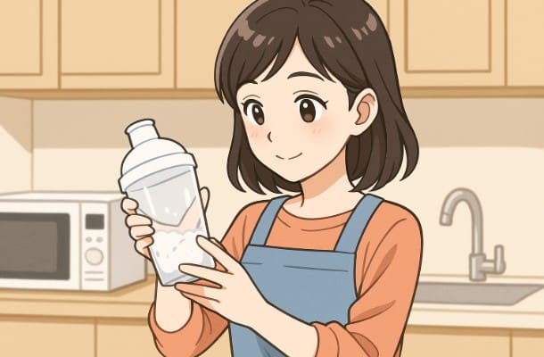 時短には100均のシェイカーが便利