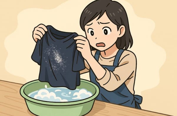 洗濯物の白い粉！溶け残りの原因