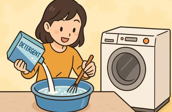 基本的な粉末洗剤の溶かし方