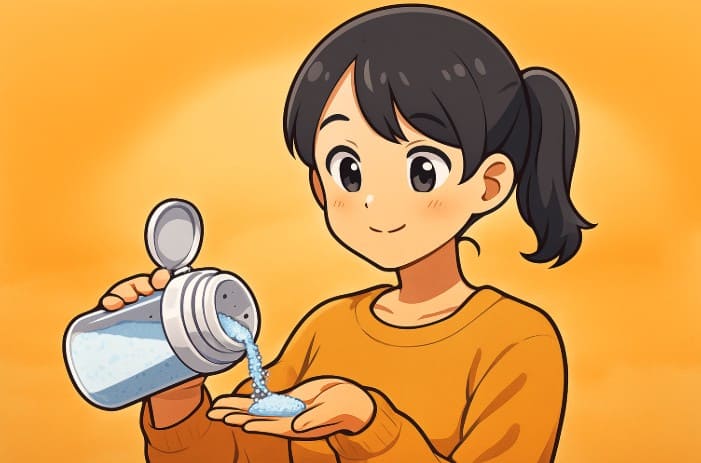 ひとふりで計量できる粉末洗剤ボトル