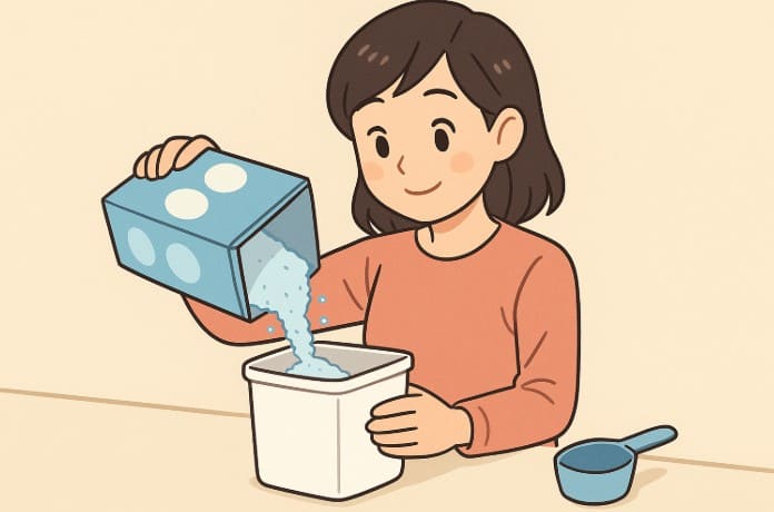 洗濯洗剤の粉を入れるタイプの特徴
