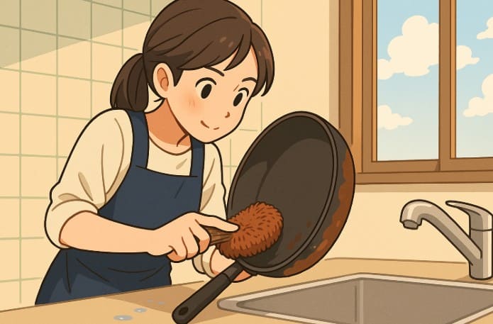 鉄フライパンは洗剤で洗ってもいい？