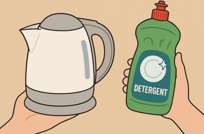 そもそも電気ケトルは洗剤で洗ってもいい?