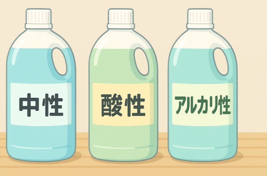 洗剤の基本、中性・酸性・アルカリ性
