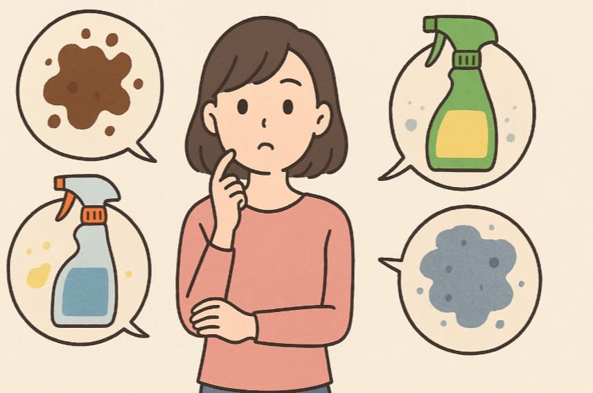 汚れの種類に合わせた洗剤の選び方