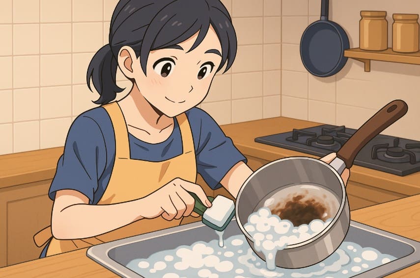 鍋や五徳の焦げ付きは落ちる？