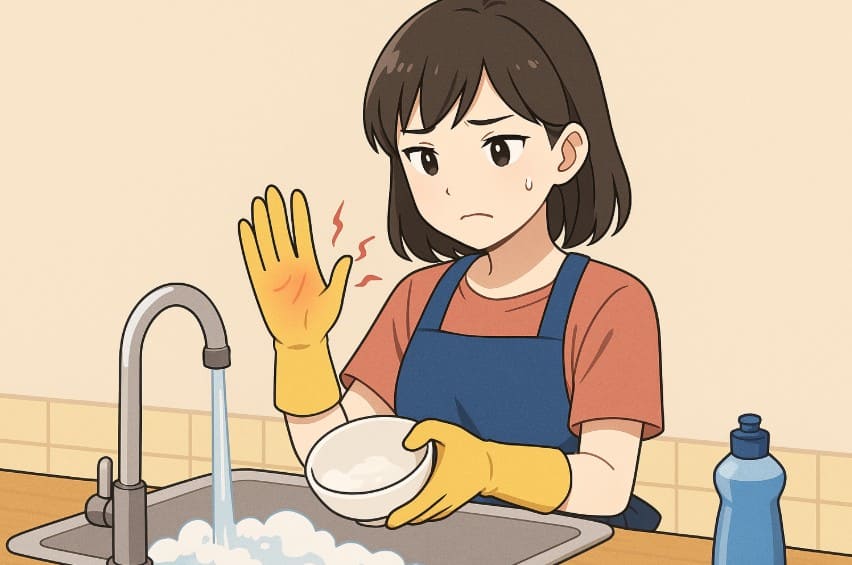 手袋は必須？肌荒れ対策