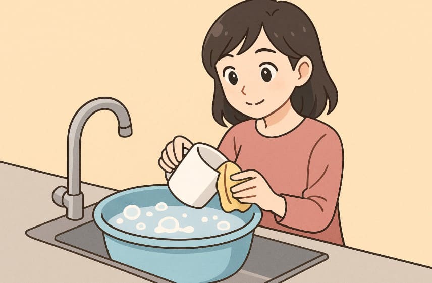 オキシクリーンで食器を洗う基本