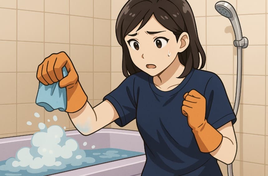 お風呂掃除での注意点