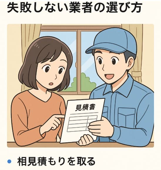 失敗しない業者の選び方