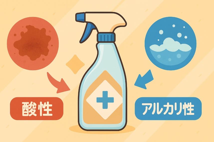洗剤の基本は「中和」する使い分け