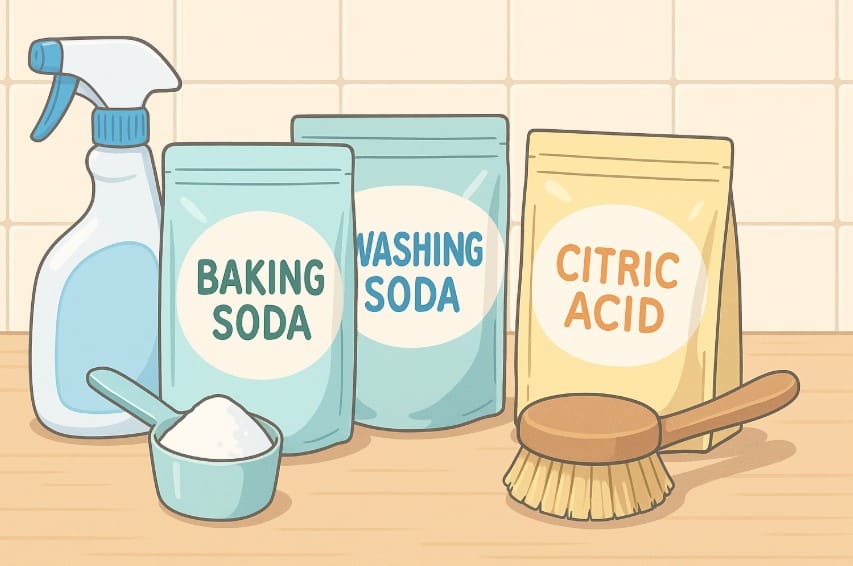 重曹・セスキ・クエン酸の使い分け