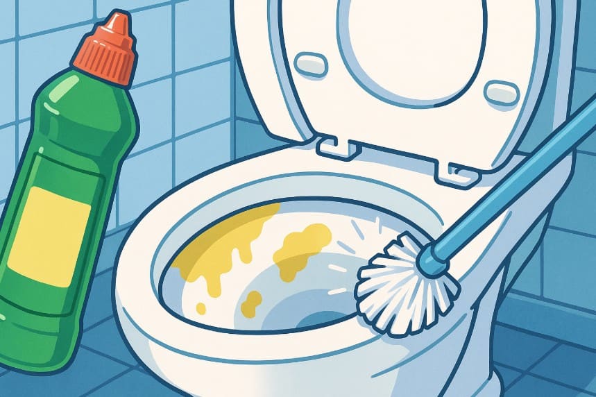 トイレの黄ばみはサンポールで