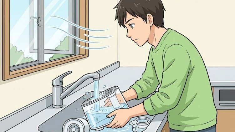 加湿器から塩素の臭いが取れない時の対処