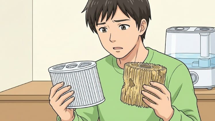 加湿器のフィルターがハイターで劣化する原因