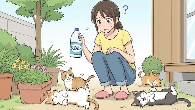 キッチンハイターは猫よけ効果なく逆に寄ってくる