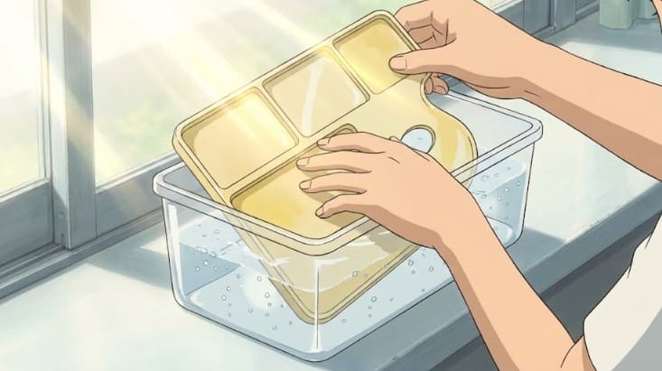 プラスチックパレットの黄ばみ除去方法