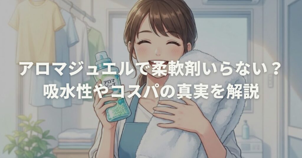 アロマジュエルで柔軟剤いらない？吸水性やコスパの真実を解説