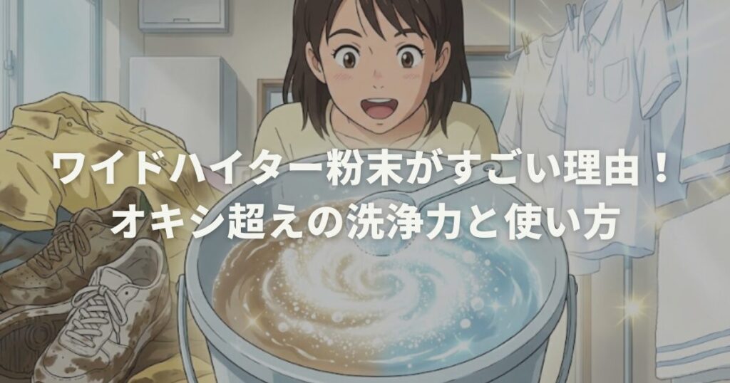 ワイドハイター粉末がすごい理由！オキシ超えの洗浄力と使い方