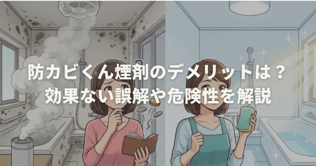 防カビくん煙剤のデメリットは?効果ない誤解や危険性を解説