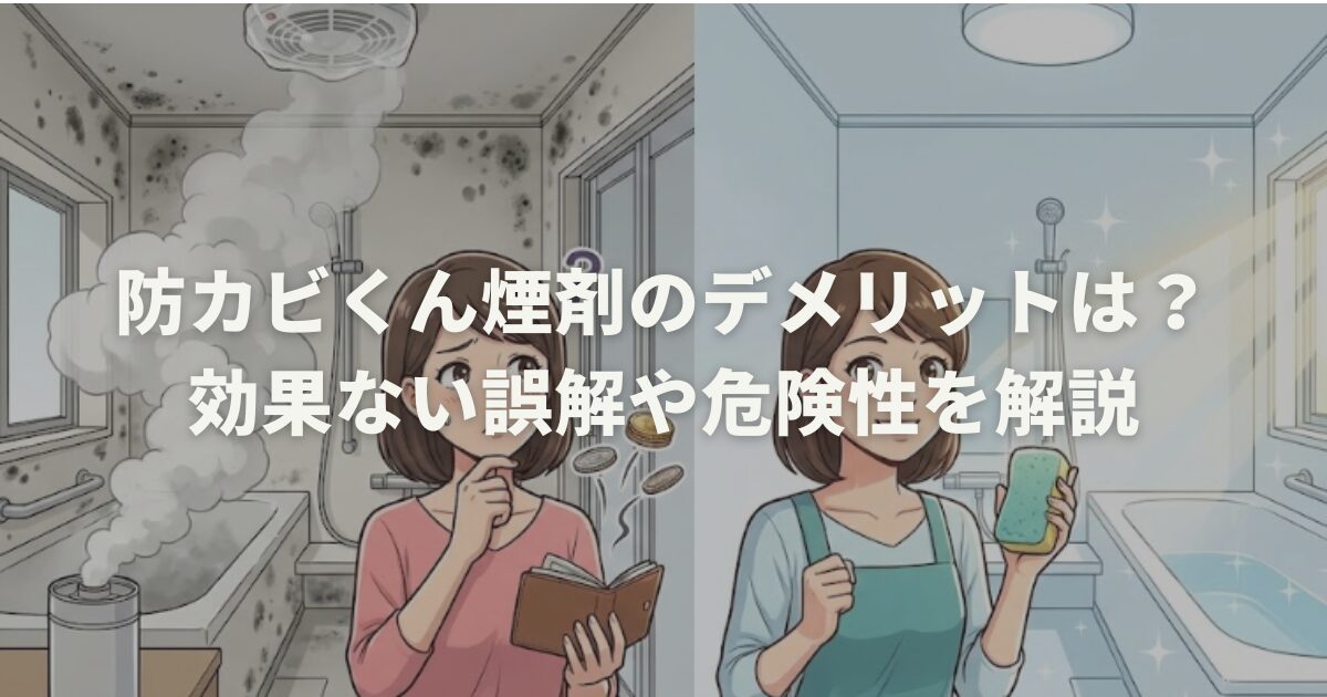 防カビくん煙剤のデメリットは？効果ない誤解や危険性を解説