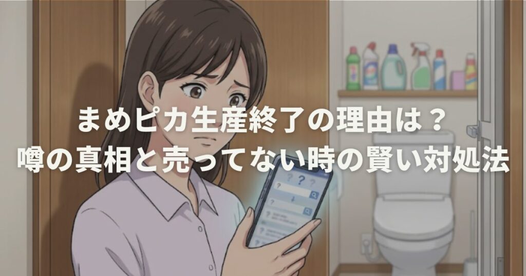 まめピカ生産終了の理由は？噂の真相と売ってない時の賢い対処法