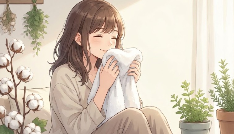 さらさで香りを引き立てる