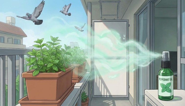ミントなど鳩が嫌いな匂いとの併用効果