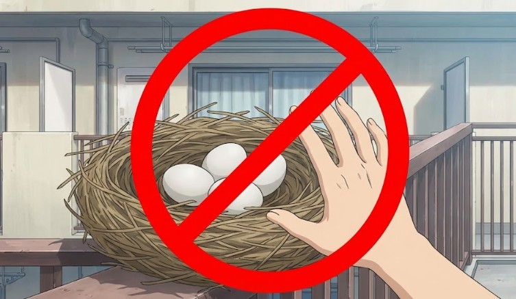 に卵がある場合は法律により撤去できない