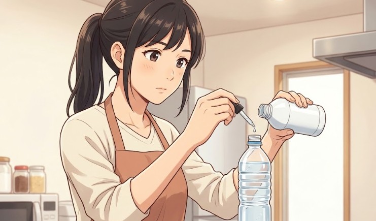 水500mlに2滴が適量な分量