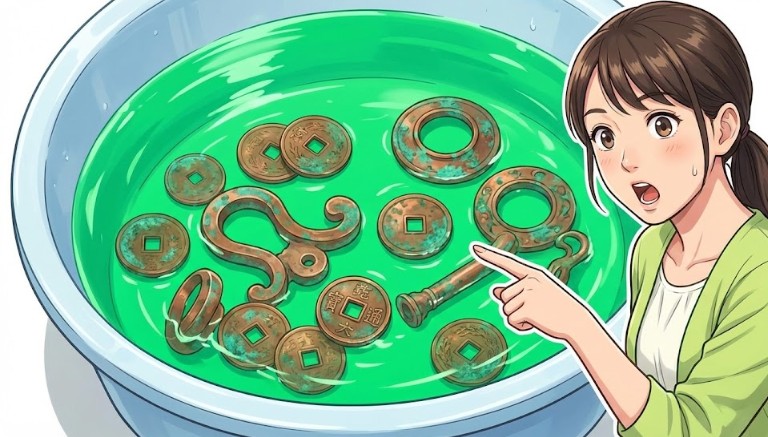 緑色の水は銅製品のサビや変色が理由