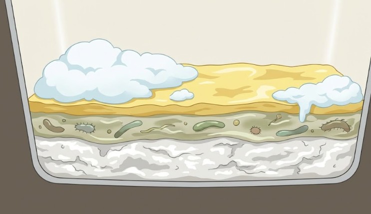 固着した皮脂汚れがザラザラと残る仕組み