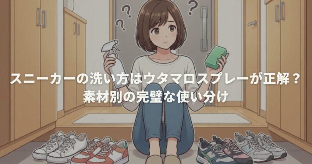 スニーカーの洗い方はウタマロスプレーが正解？素材別の完璧な使い分け